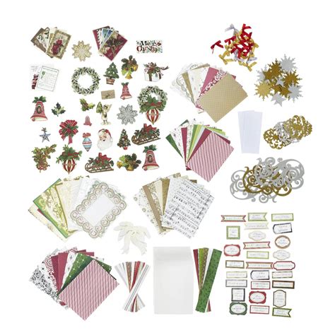 Anna Griffin Complete Holiday Trimmings Christmas Card Making Kit Qvc Uk