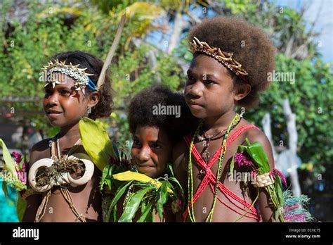 Melanesia Papua New Guinea Tuam Island Tuam Village Traditional