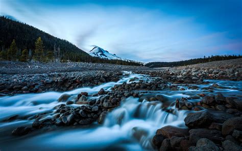 Wallpaper Landscape Hill Lake Rock Nature Reflection Sky Snow