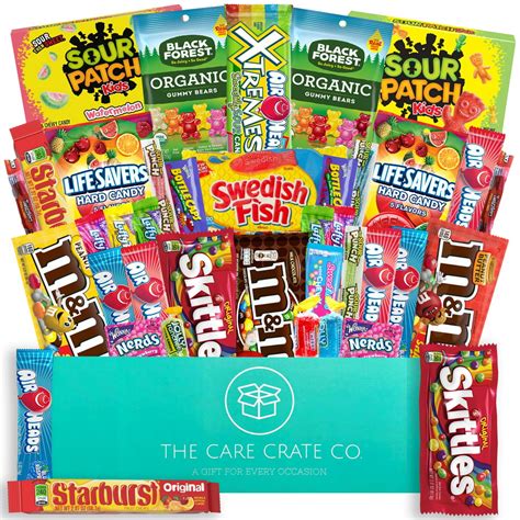 The Care Crate Ultimate Candy Snack Box Care Package 40 Piece Candy
