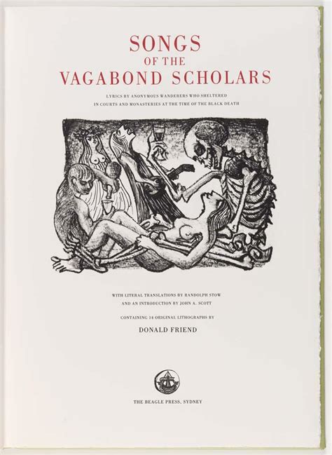 Songs Of The Vagabond Scholars Lyrics By Anonymous Wanderers Who Sheltered In Courts And