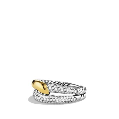 David yurman international plaza wedding engagement ring. Labyrinth Single-Loop Ring with Diamonds and Gold | Engagement rings, Ring shopping, Classic ...