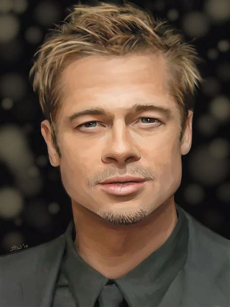 Brad Pitt Painting By Jennifer Dale Fine Art America