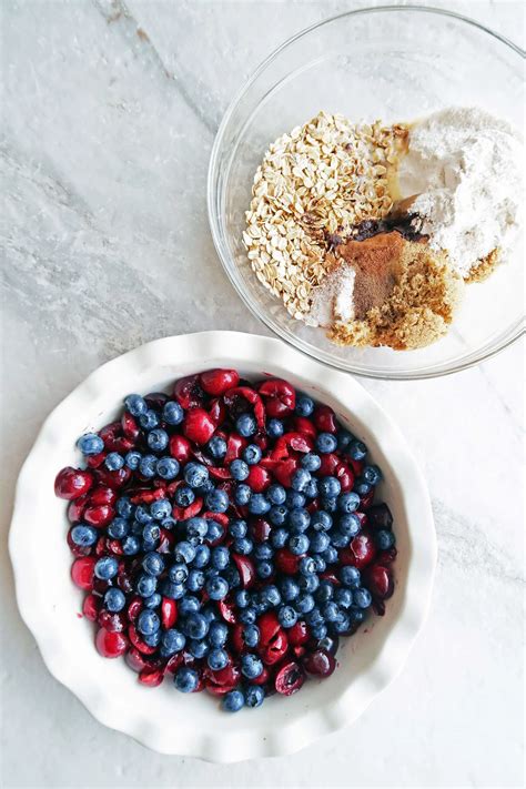 Quick Cherry Blueberry Oat Crisp Yay For Food