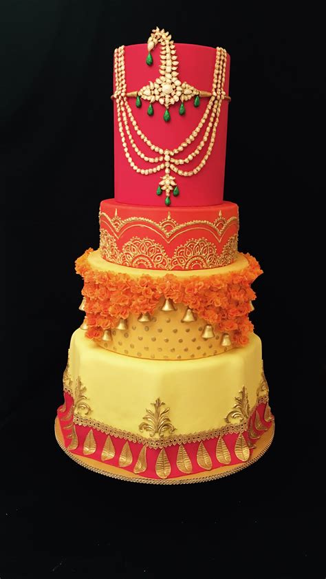 Henna Mehendi Themed Cake For An Indian Wedding Dream Wedding Cake