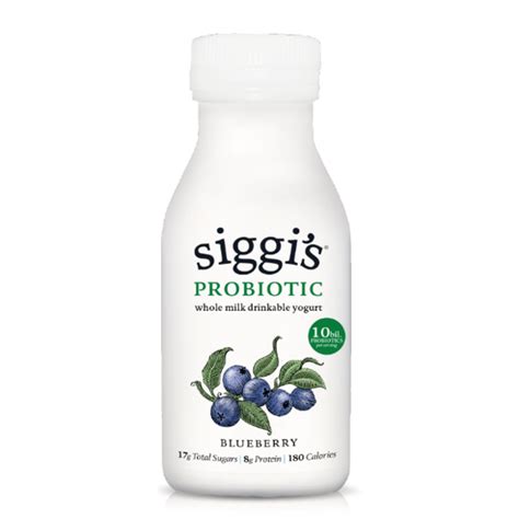 Siggis Blueberry Whole Milk Probiotic Drinkable Yogurt 8 Oz Instacart