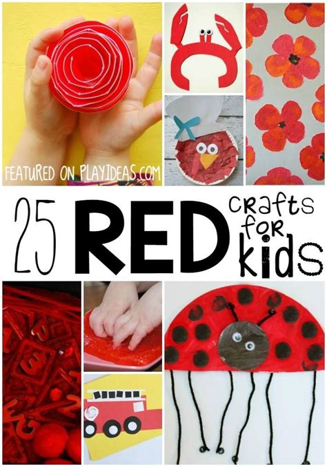 25 Awesomely Red Crafts For Preschoolers Red Crafts Preschool Crafts