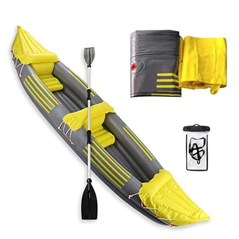 Buy Person Inflatable Kayak Inflatable Boat Canoe Yellow Professional
