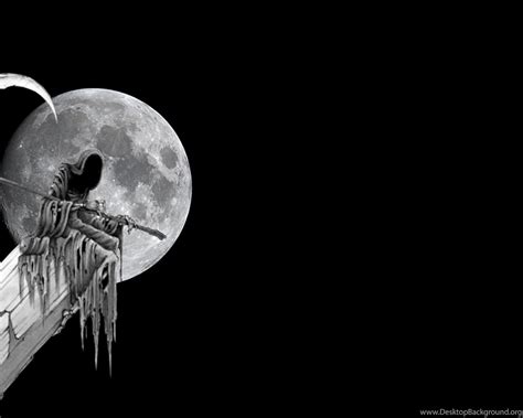 Dark Grim Reaper Horror Skeletons Skull Creepy E Wallpapers Desktop