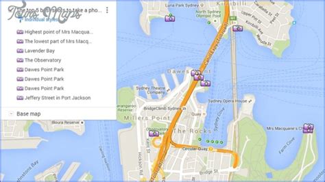 Sydney Harbour Bridge Map
