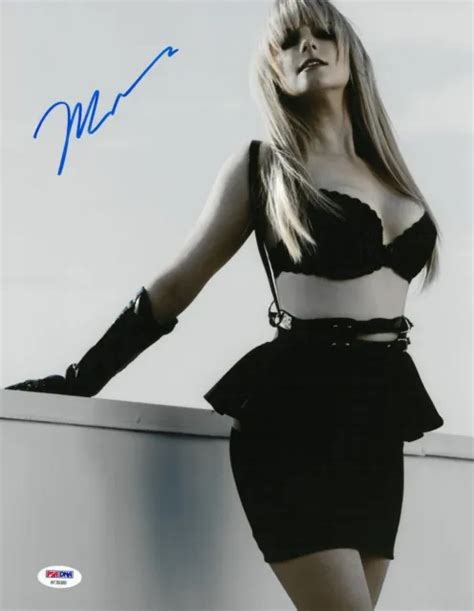MELISSA RAUCH SIGNED Sexy Authentic Autographed 11x14 Photo PSA DNA