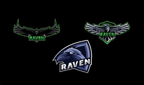 Premium Vector Design Raven Logo For Gaming Sport