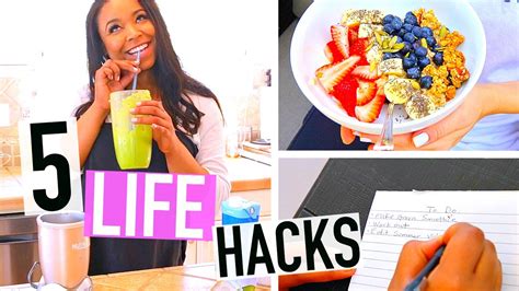 5 Life Hacks For A Productive Day Youtube