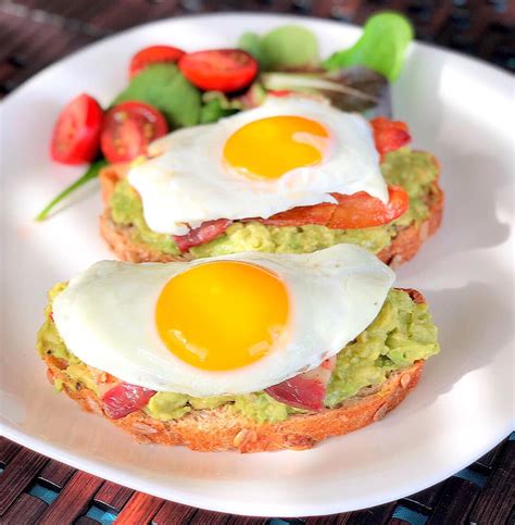 Avocado Toast With Bacon And Egg Lets Cook Some Food