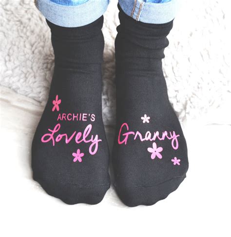 Lovely Granny Personalised Socks By Solesmith