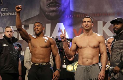 Anthony joshua dominated bulgarian challenger kubrat pulev and retained his titles by a 9th round knockout win. Klitschko gegen Joshua: Der Boxkampf des Jahrzehnts ...