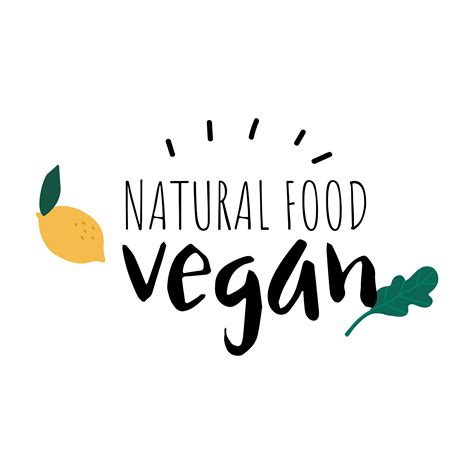 Natural Food Vegan Logo Vector Download Free Vectors Clipart