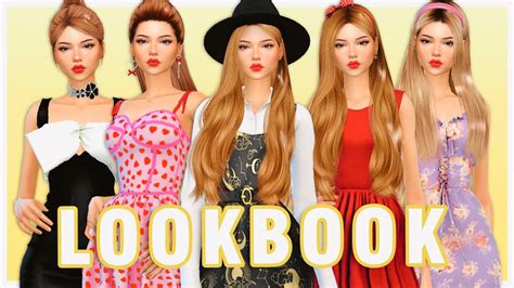 Female Dress Cc Folder 💗 Sims 4 Create A Sim Female Lookbook Full Cc