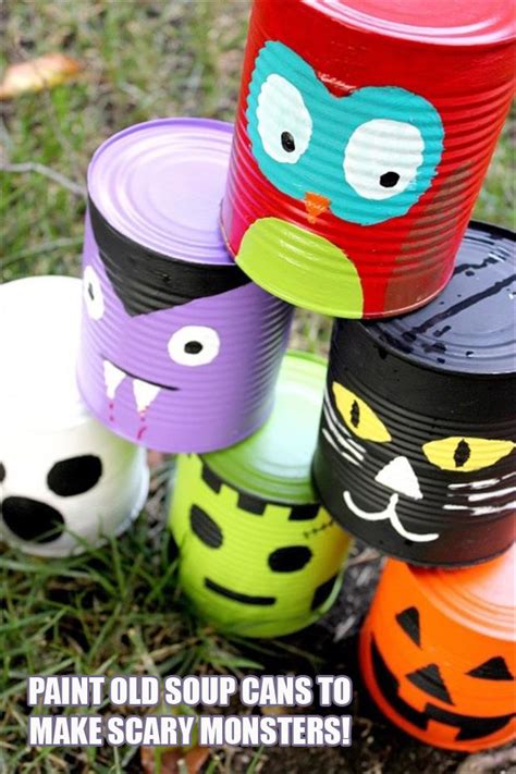 Paint Soup Cans To Make Scary Monsters Pictures Photos