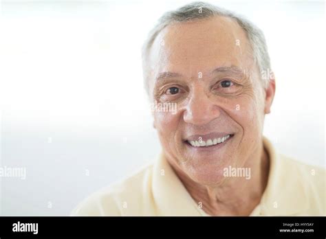 Senior Man Smiling Portrait Stock Photo Alamy