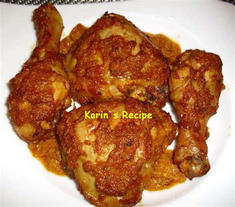 Masak terus hingga daging ayam menjadi empuk dan kuahnya menyusut. Karin's Recipe: Ayam Bakar Padang (Minangese Grilled Chicken)