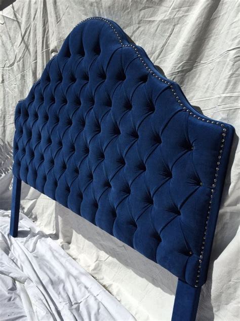 Well, that and awesome photos. Royal Blue Extra Tall King Size Tufted Headboard by NewAgainUph | Blue headboard, Tufted ...