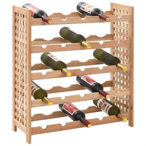 Elfa storage solutions are designed for you by storage experts, made for modern living. Solid Walnut Wood 25 Bottle Wine Rack Complete Storage ...