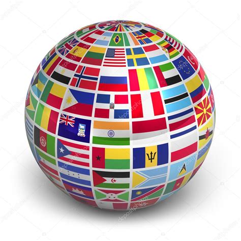 Globe With World Flags — Stock Photo © Scanrail 8088941