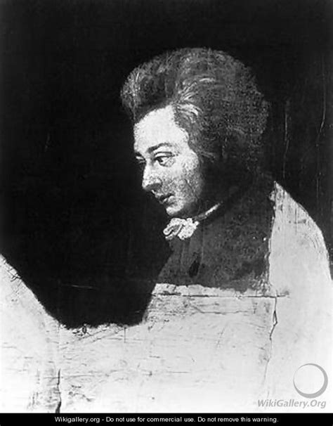 Unfinished Portrait Of Wolfgang Amadeus Mozart 1756 91 Joseph Lange