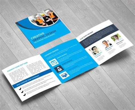 Tri Fold Brochure Size In Inches Free Premium Vector