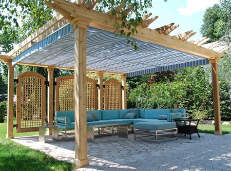 These pictures of vines should suggest to you many possible uses for them in the landscape, including for: Privacy in the pergola with false lattice-work doors and a ...