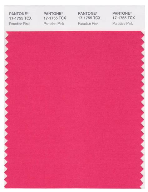 Pantone Smart 17 1755 Tcx Color Swatch Card Paradise Pink Magazine