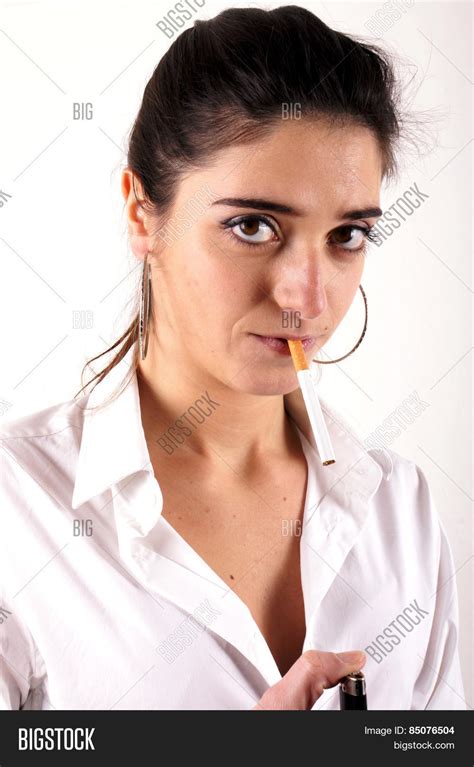 Smoking Lady Image And Photo Free Trial Bigstock