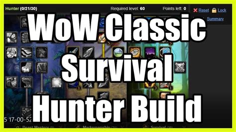 Gamer Wow Classic Survival Hunter Build Was Built For Pvp Use In Classic Wow Youtube