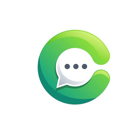Diseño De Logo De Chat Vector Premium