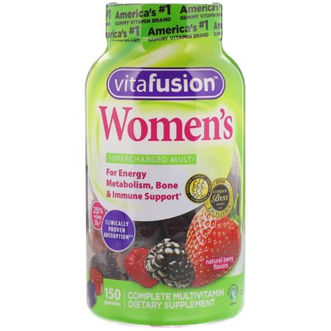 Vitafusion Womens Gummy Vitamins Natural Berry Flavors
