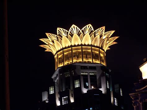 Image Flower Like Top Of Shanghai Building