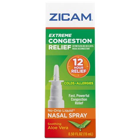 Zicam Extreme Congestion Relief No Drip Liquid Nasal Gel Walgreens