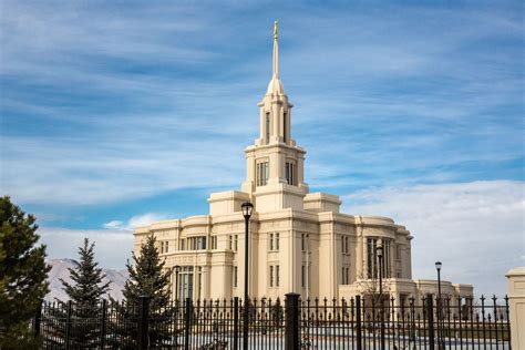 Payson Utah Temple During The Day