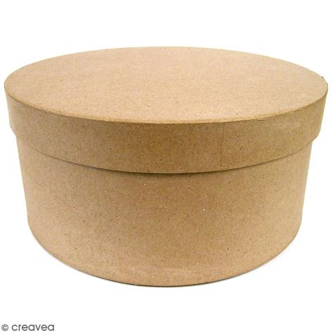 boîtes rondes chapeau à décorer 33 x 16 cm 3 pcs boite en papier maché à décorer creavea