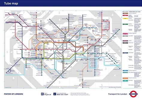 London Tube Map Zones 1 9