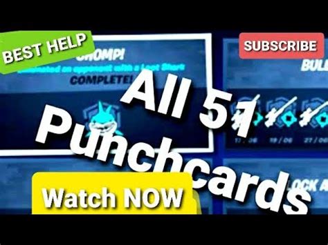 In the hideout, there is a screen where 53 punch cards can be discovered and completed to earn 14,000 xp each punch. All 51 punchcards punch cards, fortnite battle royale chapter 2 season 3 - YouTube