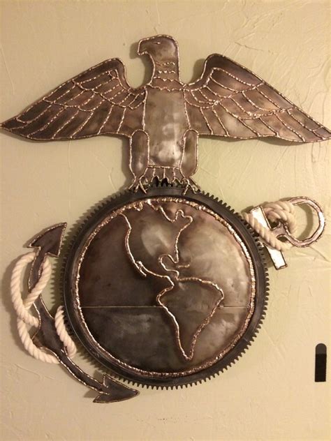 Maybe you would like to learn more about one of these? Marine Corp Metal wall art by TwistedArc on Etsy