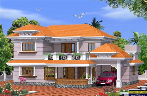 Green Homes Beautiful 4 Bhk Kerala Model Home 2750 Sqfeet