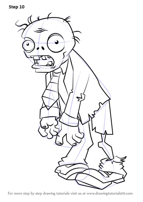 Learn How To Draw Zombie From Plants Vs Zombies Plants Vs Zombies
