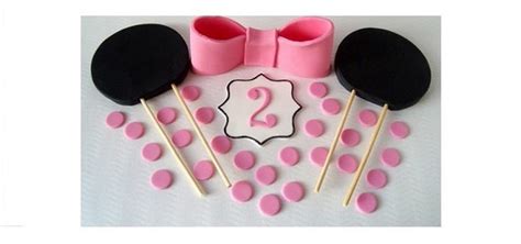 Minnie Mouse Cake Topper Minnie Mouse Ears By Sweetcakebyanastasia