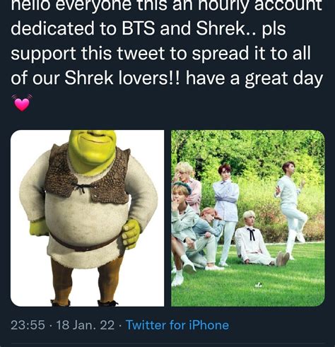 Hourly Shrek X Bts Shrekktan Twitter
