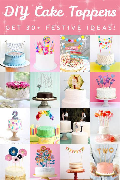 30 Diy Cake Toppers That Will Impress Your Guests Diy Candy