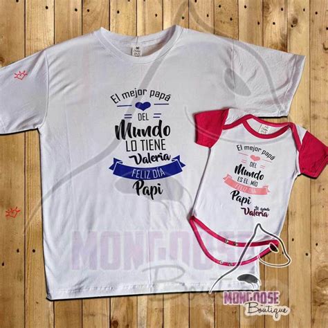 Camisetas Papá E Hijo El Mejor Papá Del Mundo Mongoose Boutique