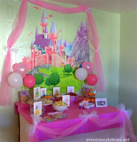 Disney Princess Birthday Party Ideas Food And Decorations Party Ideas